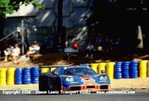 McLaren F1 GTR Gulf. Weaver/Bellm/Blundell Le Mans 1996 .Tertre Rouge corner. Photo