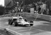 McLaren M19 Brian Redman Monaco GP 1972. 10x7" action photo (C)