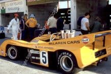 McLaren M20 Denny Hulmes Car in pit lane Mosport 1972 Can Am