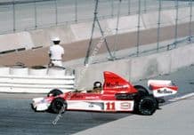 McLaren M23 James Hunt 1976 Long Beach GP action photo
