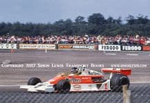 McLaren M26. Photo. James Hunt. Winning 1977 British GP