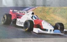 McLAREN MERCEDES-BENZ FIA F1 1996 Original poster 32.5 x 23.5" (805x600mm)