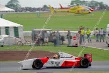 McLaren MP4/10 Mark Blundell 1995 British GP action photo