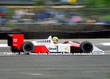 McLaren MP4/4 Honda Turbo.Photos. Ayrton Senna. 1988 British GP
