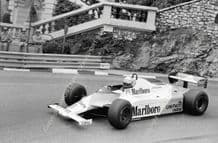 McLaren MP4 Niki Lauda. Monaco GP 1982 action photo 10x7"