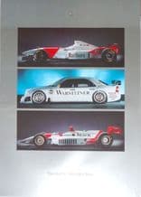 MERCEDES BENZ F1 - INDY - DTM original promo poster 1996. McLaren, Penske (33x23")