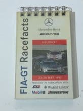 MERCEDES-BENZ FIA-GT Media Race Facts Helsinki 1997 (small notebook)