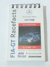 MERCEDES-BENZ FIA-GT Media Race Facts Silverstone 1997 (small notebook)