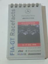MERCEDES-BENZ FIA-GT Media Race Facts Silverstone 1998 (small notebook)