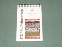 MERCEDES-BENZ ITC Media Race Facts Hockenheim October 1996 (small notebook)