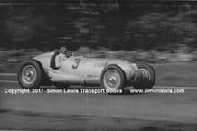Mercedes W125 Manfred Von Brausitsch at speed 1937 Donington GP (C)