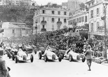 Mercedes W25 Alfa Romeo P3 1935 Monaco Grand Prix start