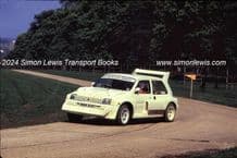 MG 6R4  B196 XUD Tony Pond At Speed, Knebworth Press Event May 1985