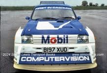 MG 6R4 COMPUTERVISION B187 XUD  . Front view  shot  , Gaydon test track 1985