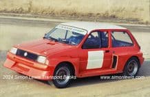 MG 6R4 Prototype with Tony Pond at the wheel , Gaydon test track 1984 (b)