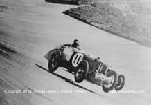 MG K3 single seater. Charles Brackenbury. Photo at Brooklands 1933 500.