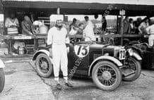 MG Midget in Brooklands Paddock with Hon. Victoria Worsley 1930 JCC Double-12