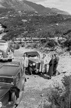 MG TA  (ABL 960) Mrs Freda Elliott & HUDSON (FMF 340)Keith Elliot . 1938 Scottish Rally. Photo (A)