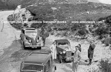 MG TA  (ABL 960) Mrs Freda Elliott & HUDSON (FMF 340)Keith Elliot . 1938 Scottish Rally. Photo (b)