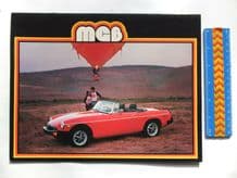 MGB original 1978 large brochure 8 pages. USA Issue