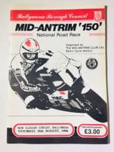 MID ANTRIM 150 1990 Motorcycle Road Races. Programme. Clopugh Circuit