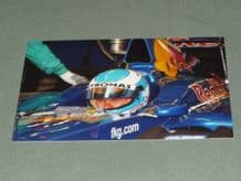 MIKA SALO SAUBER F1 2000 cockpit close up Silverstone 6x4" photo