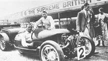 Morgan 3 wheeler No. 2B Brooklands paddock 1930s