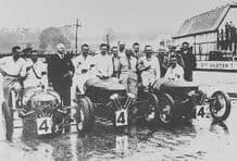 Morgan 3 wheeler Team, Lones, Laird & Rhodes at Brooklands 1934 Relay Race
