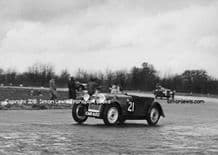 Morgan 4/4 PW Hughes at Castle Combe 1951