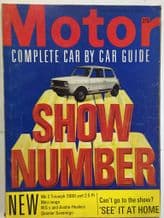 MOTOR Magazine  Oct 18 1969  MOTOR SHOW NUMBER
