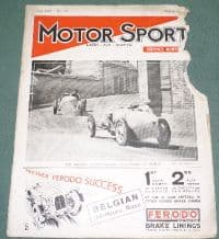 MOTOR SPORT 1932 August Vol VIII No.10