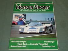 MOTOR SPORT 1986 November (Portugal GP, Fuji 1000,Mexican GP,Spa 1000 Gp C)
