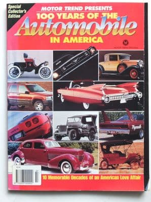 Cars In 1996 MOTOR TREND PRESENTS 100 YEARS OF THE AUTOMOBILE IN AMERICA 1996