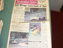 MOTORING NEWS 1973 May 10 - Mirage win Spa 1000, Pau F2, Tulip Rally, Prescott