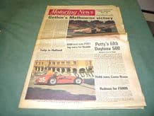 MOTORING NEWS 1974 February 21 Sandown F5000, Daytona 500, BRM P201