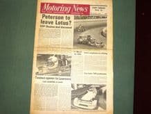 MOTORING NEWS 1975 Jan 9 Levin F5000 Tasman, European F5000 season review, XJ6