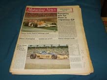 MOTORING NEWS 1977 Oct 27 Japan GP. Hockenhiem F2, Border Rally, Southern Cross