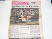 MOTORING NEWS 1981 July 23 British GP Watson wins, BTCC, F3, Border Counties Rally