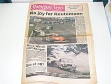 MOTORING NEWS 1981 May 21 Belgian GP, Welsh Rally, Brands, Mondello
