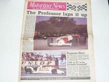 MOTORING NEWS 1985 July 24 British GP, F3, BTCC, Mondello