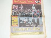 MOTORING NEWS 1994 July 13 British GP, BTCC, F3, CART, Jim Clark Rally
