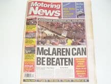 MOTORING NEWS 1998 May 13 Spanish GP , CART, Manx National, FIA GT, F3000