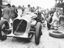 Napier Railton Special. John Cobb pit stop Brooklands 500 1935 (winner) photo
