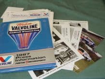NASCAR Valvoline Pontiac 1987 press kit.