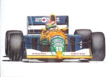 NELSON PIQUET Benetton Ford B191 by Nick Curry