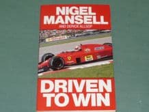 NIGEL MANSELL Driven To Win (1989 paperback)