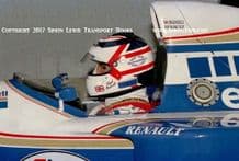 Nigel Mansell.Williams FW16 Renault. Cockit close-up photo. French GP 1994
