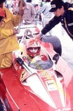 Niki Lauda Ferrari 312T2 cockpit F1 1976 Japanese GP