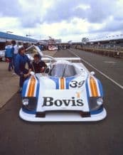 Nimrod Aston Martin GpC car at Silverstone 1000kms 83