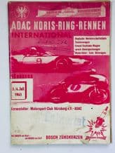 NORISRING (Germany) 1965 July 3-4 programme F3 Cars & Motorcycle Races SIGNED